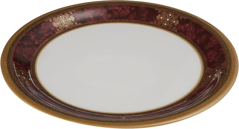 Moda Cucina Ethnic Red Melamine Round Dinner Plate Vibrant and Safe Tableware for Your Soups ESMA Approved - 28cm - Image 2
